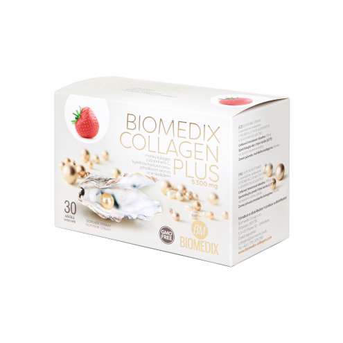 BIOMEDIX Collagen PLUS КЛУБНИКА 5300 мг 30 пакетиков